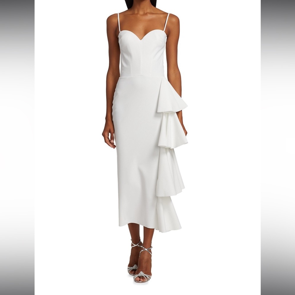 Chiara Boni La Petite Robe Gussie Tiered
Ruffle Midi Dress